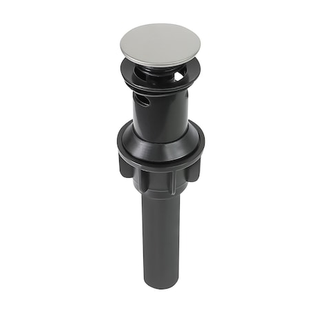 Everflow Bathroom Sink Pop-Up Drain Assembly with Overflow for vanity, Brushed Nickel PL30-06N